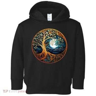 Yin Yang Tree Of Life Toddler Hoodie