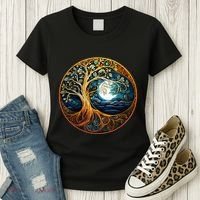 Yin Yang Tree Of Life Women's T-Shirt thumb 3