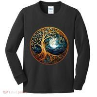 Yin Yang Tree Of Life Kids Long Sleeve Shirt thumb 0