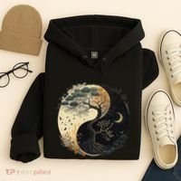 Yin Yang Tree Of Life Moon Sun Duality Hoodie thumb 4