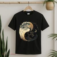 Yin Yang Tree Of Life Moon Sun Duality T-Shirt thumb 2