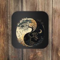 Yin Yang Tree Of Life Moon Sun Duality Coaster thumb 0