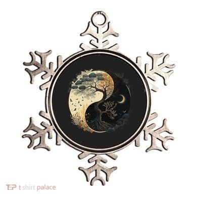 Yin Yang Tree Of Life Moon Sun Duality Ornament