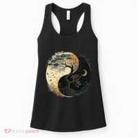 Yin Yang Tree Of Life Moon Sun Duality Women's Tank Top thumb 0
