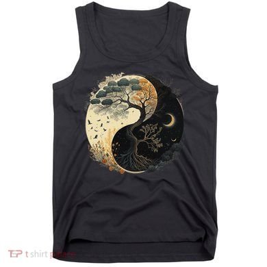 Yin Yang Tree Of Life Moon Sun Duality Tank Top