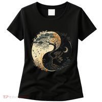 Yin Yang Tree Of Life Moon Sun Duality Women's T-Shirt thumb 0