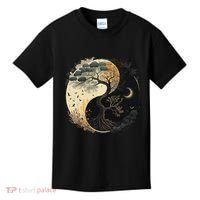 Yin Yang Tree Of Life Moon Sun Duality Kids T-Shirt thumb 0