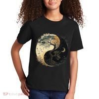 Yin Yang Tree Of Life Moon Sun Duality Kids T-Shirt thumb 2