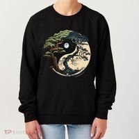 Yin Yang Tree Of Life On Buddhist Bonsai Tree Women's Sweatshirt thumb 0