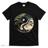 Yin Yang Tree Of Life On Buddhist Bonsai Tree T-Shirt thumb 0