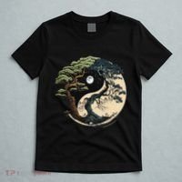 Yin Yang Tree Of Life On Buddhist Bonsai Tree T-Shirt thumb 5