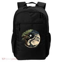 Yin Yang Tree Of Life On Buddhist Bonsai Tree Backpack thumb 0