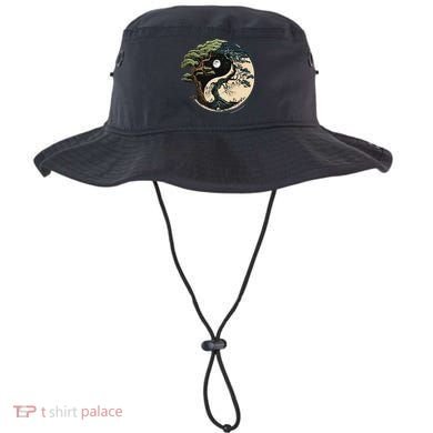 Yin Yang Tree Of Life On Buddhist Bonsai Tree Bucket Hat