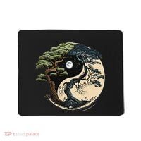 Yin Yang Tree Of Life On Buddhist Bonsai Tree Mousepad thumb 0