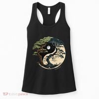 Yin Yang Tree Of Life On Buddhist Bonsai Tree Women's Tank Top thumb 0