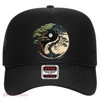 Yin Yang Tree Of Life On Buddhist Bonsai Tree Hat thumb 0