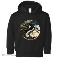 Yin Yang Tree Of Life On Buddhist Bonsai Tree Toddler Hoodie thumb 0
