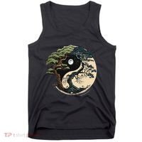 Yin Yang Tree Of Life On Buddhist Bonsai Tree Tank Top thumb 0