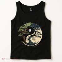 Yin Yang Tree Of Life On Buddhist Bonsai Tree Tank Top thumb 2