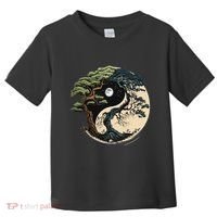 Yin Yang Tree Of Life On Buddhist Bonsai Tree Toddler T-Shirt thumb 0