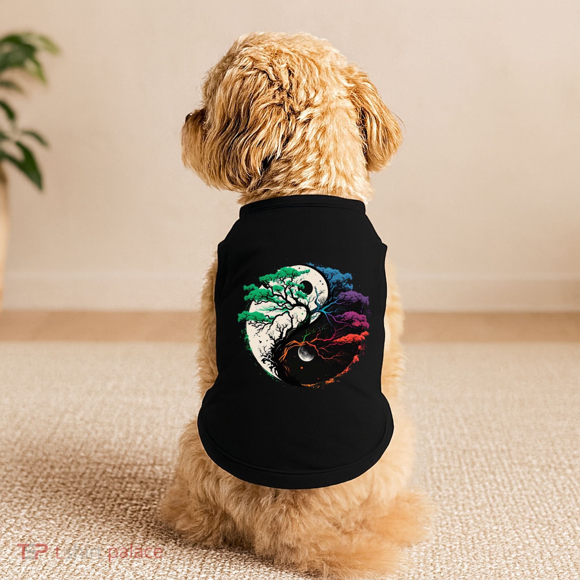 Yin Yang Tree Of Life Doggie Tank