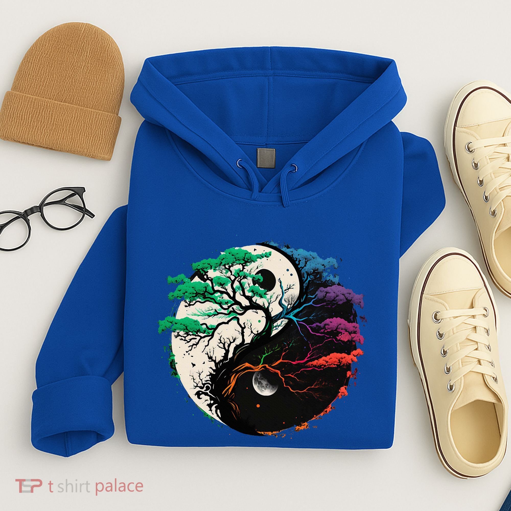 Yin Yang Tree Of Life Hoodie
