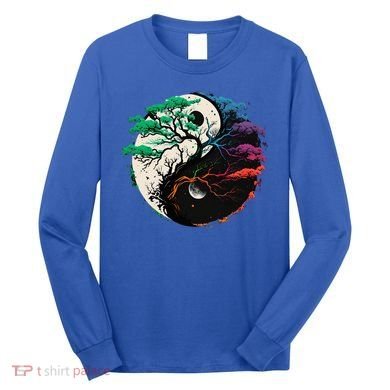 Yin Yang Tree Of Life Long Sleeve Shirt