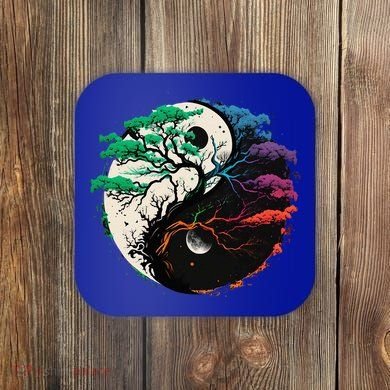Yin Yang Tree Of Life Coaster