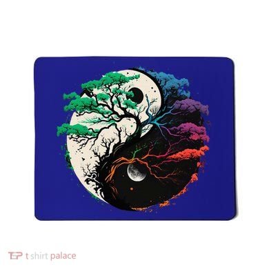 Yin Yang Tree Of Life Mousepad