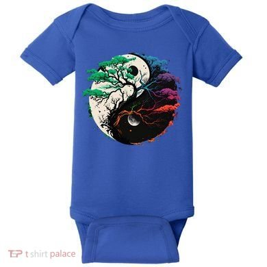 Yin Yang Tree Of Life Baby Bodysuit
