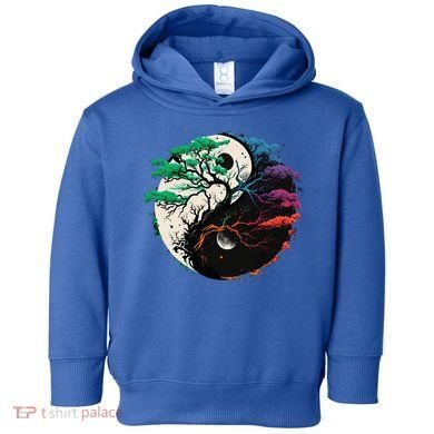 Yin Yang Tree Of Life Toddler Hoodie