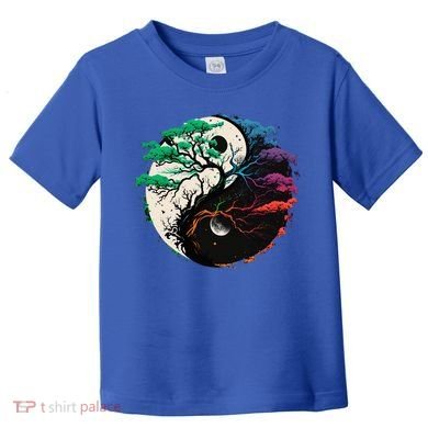 Yin Yang Tree Of Life Toddler T-Shirt