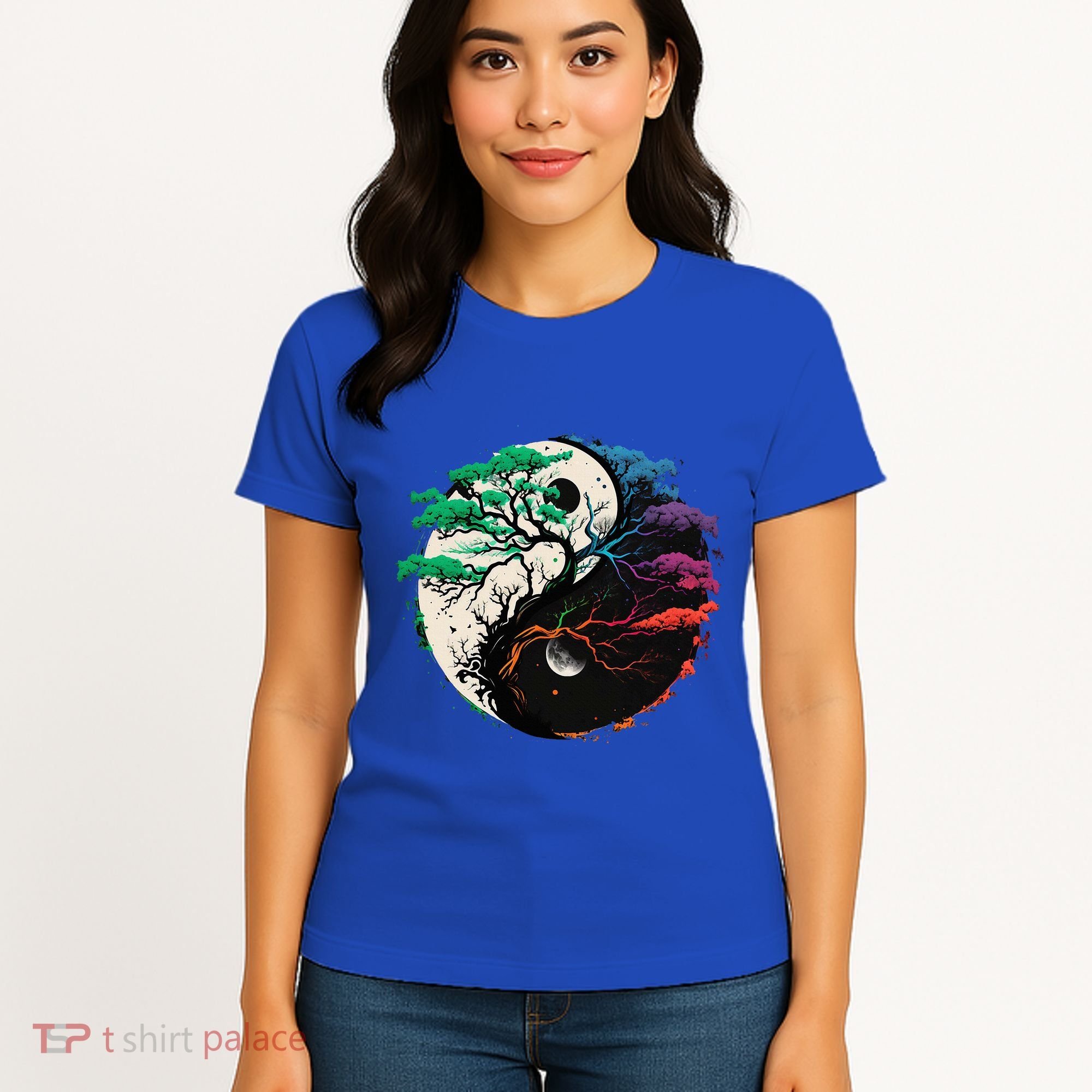 Yin Yang Tree Of Life Women's T-Shirt