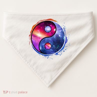 Yin Yang USA-Made Doggie Bandana