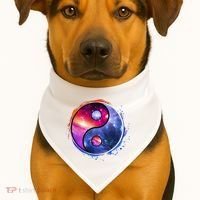 Yin Yang USA-Made Doggie Bandana thumb 1