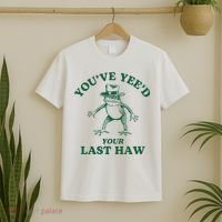 YouVe YeeD Your Last Haw Cowboy Frog T-Shirt thumb 2