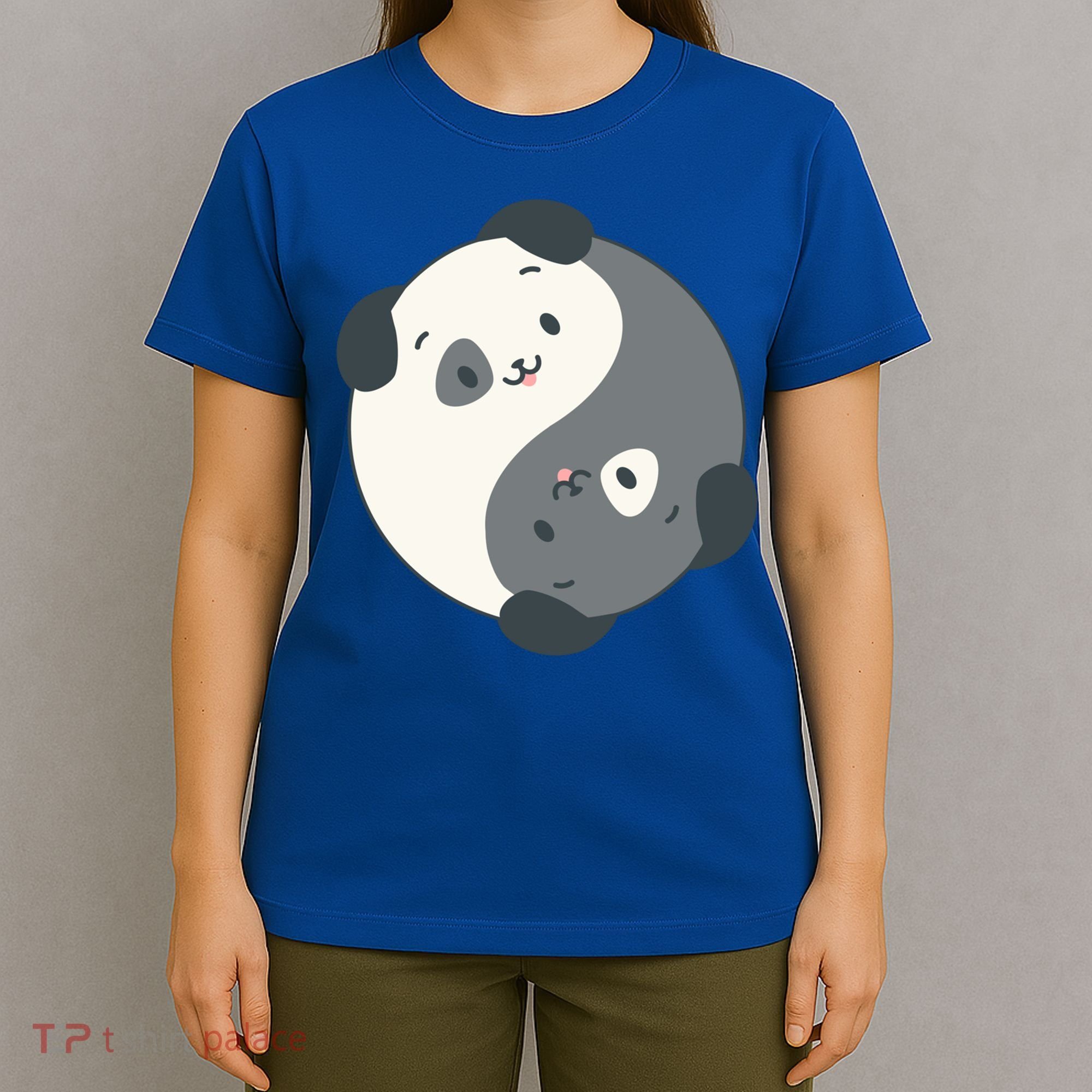 Yin Yang Yoga Zen Cute Dogs For Yoga Lover Gift T-Shirt