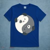 Yin Yang Yoga Zen Cute Dogs For Yoga Lover Gift T-Shirt thumb 5