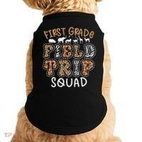Zoo 1st First Grade Field Trip Squad Crew Teacher Student Doggie Tank thumb 0