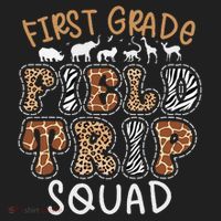 Zoo 1st First Grade Field Trip Squad Crew Teacher Student Golf Towel thumb 3