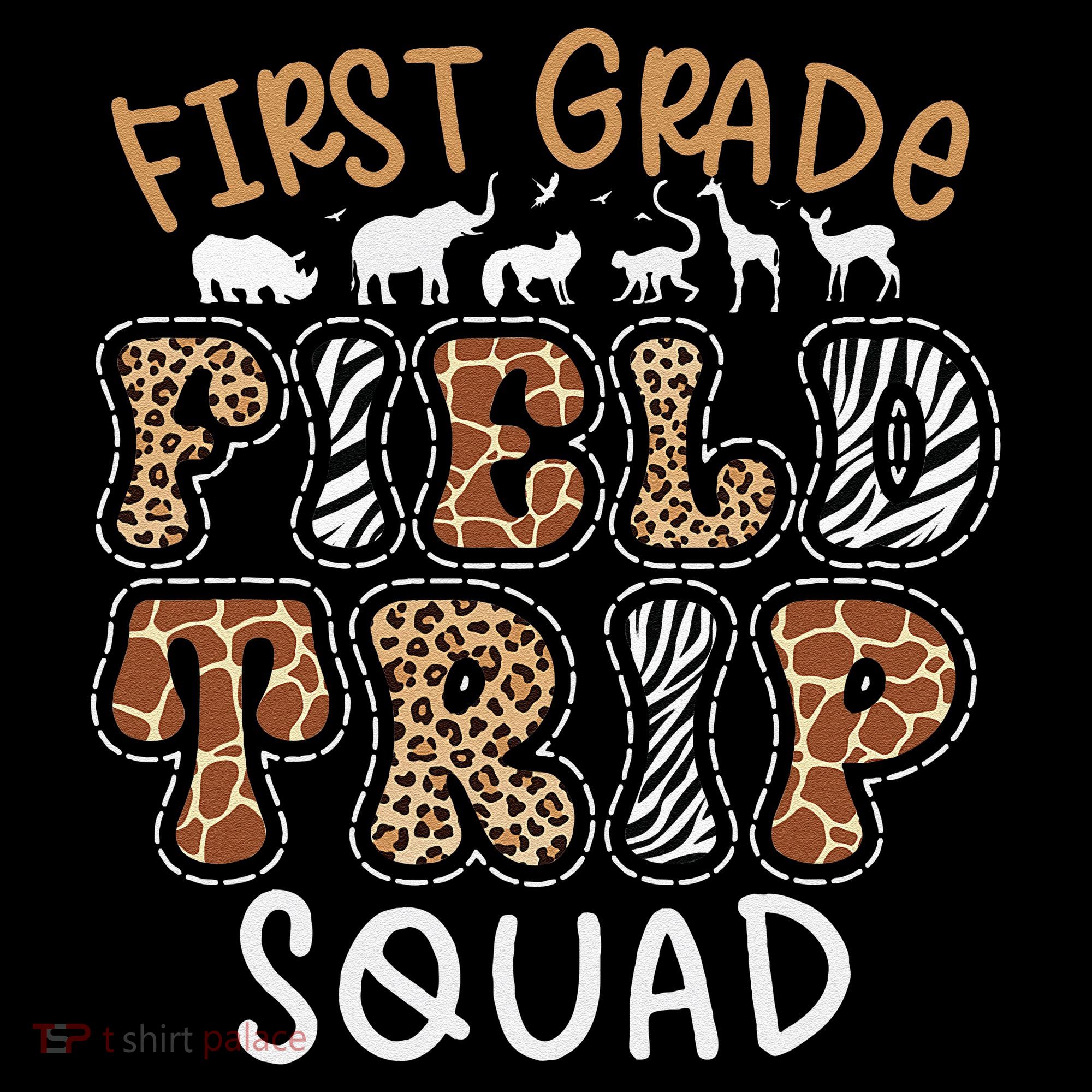 Zoo 1st First Grade Field Trip Squad Crew Teacher Student Kids Sweatshirt
