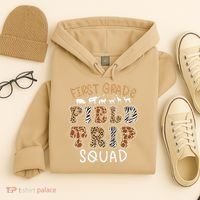 Zoo 1st First Grade Field Trip Squad Crew Teacher Student Hoodie thumb 4