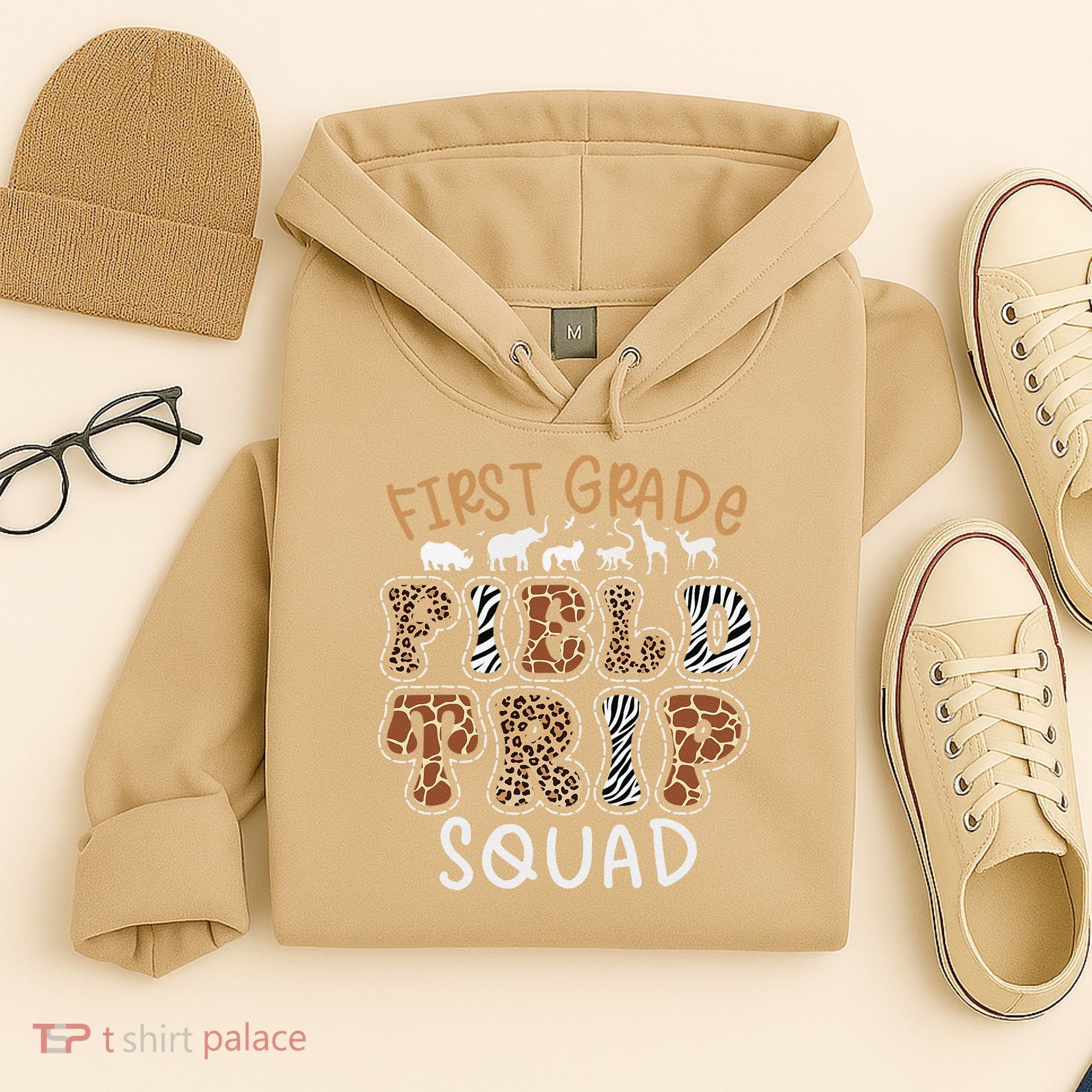 Zoo 1st First Grade Field Trip Squad Crew Teacher Student Hoodie