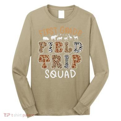 Zoo 1st First Grade Field Trip Squad Crew Teacher Student Long Sleeve Shirt
