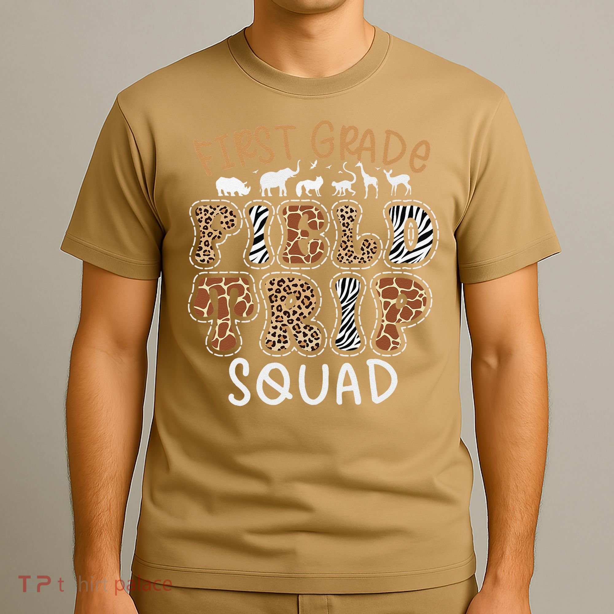 Zoo 1st First Grade Field Trip Squad Crew Teacher Student T-Shirt