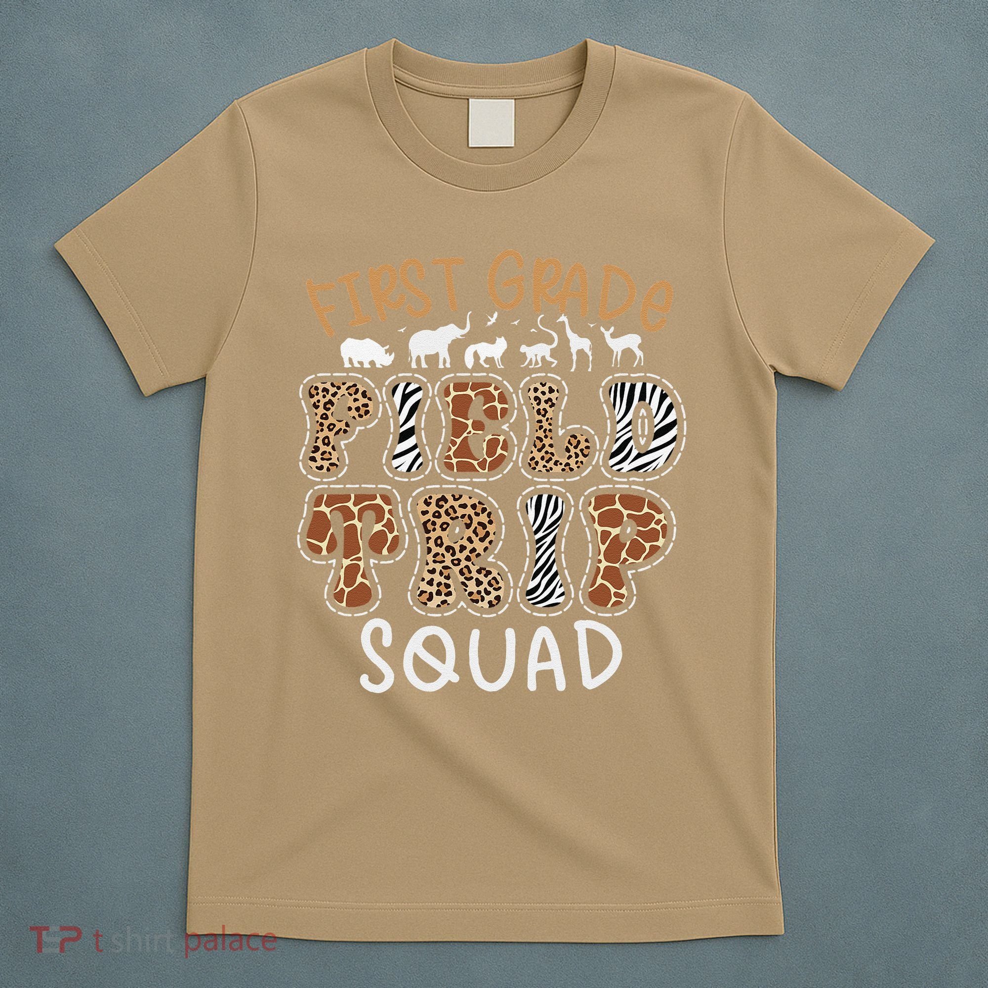 Zoo 1st First Grade Field Trip Squad Crew Teacher Student T-Shirt