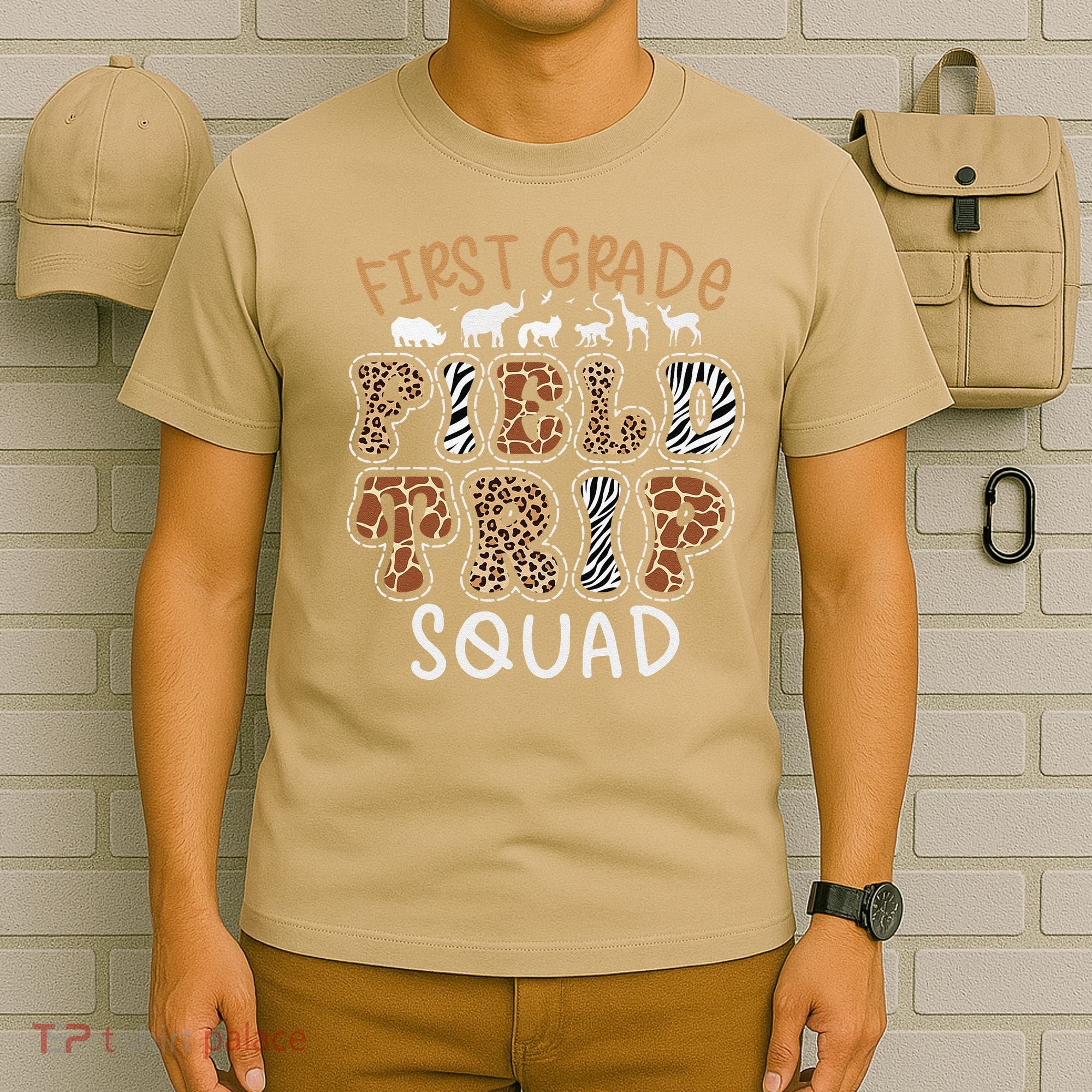 Zoo 1st First Grade Field Trip Squad Crew Teacher Student T-Shirt