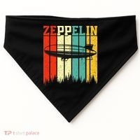 Zeppelin 70s 80s Dirigible Airship Zepelin Zepplin USA-Made Doggie Bandana thumb 0