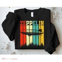 Zeppelin 70s 80s Dirigible Airship Zepelin Zepplin Sweatshirt thumb 2