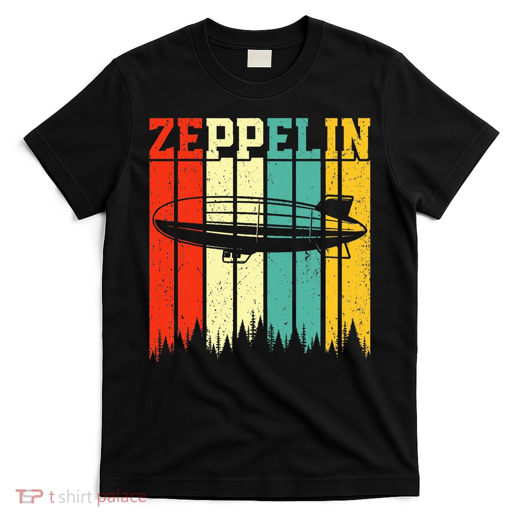 Zeppelin 70s 80s Dirigible Airship Zepelin Zepplin T-Shirt